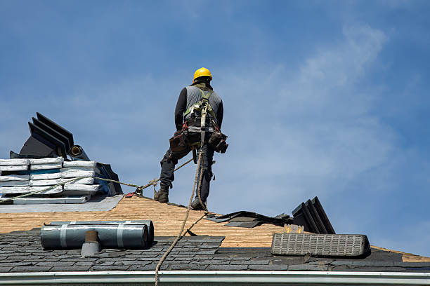 Professional Metal Roofing technician working in Rochdale, MA